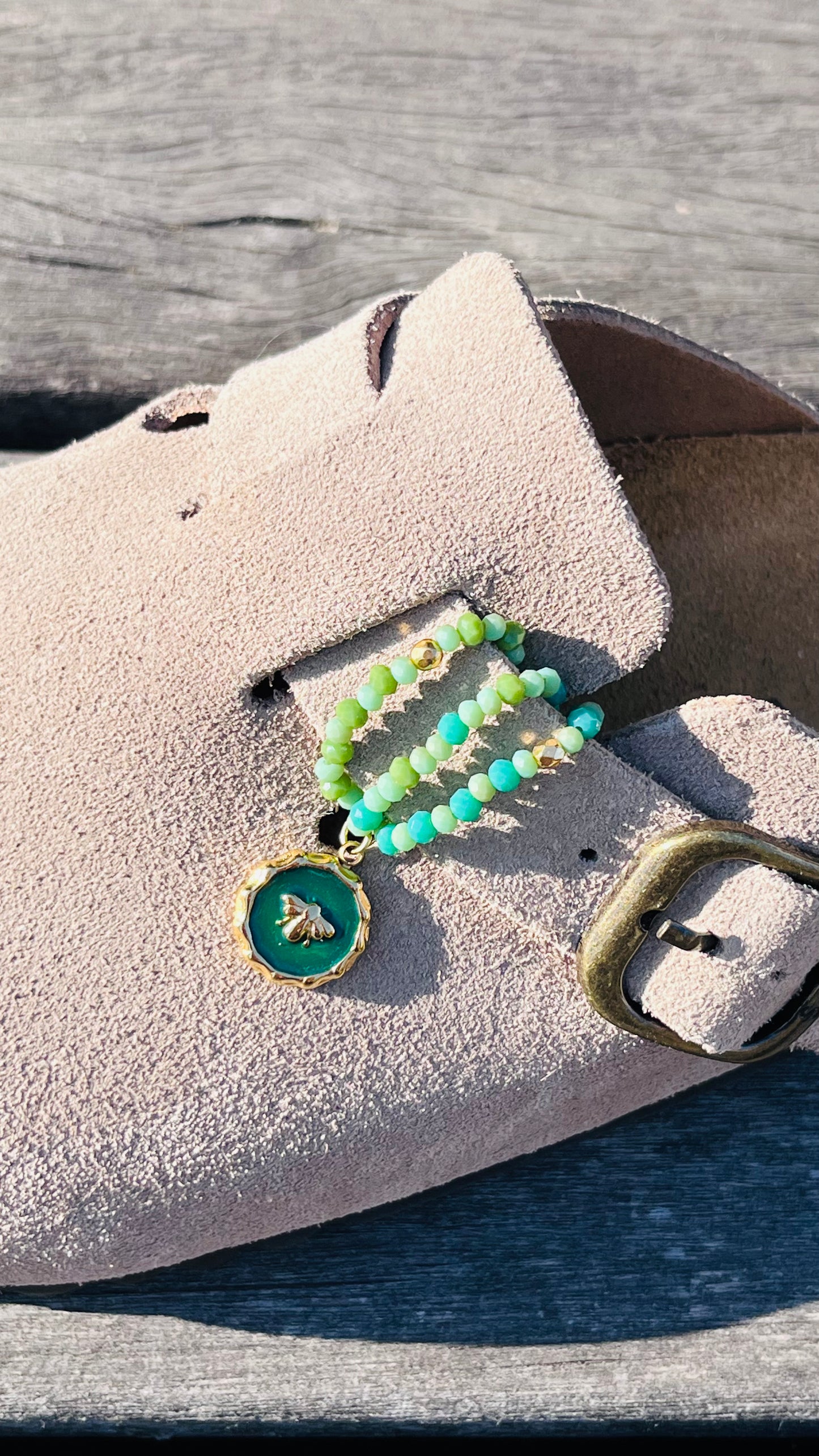 Bague de Sabot avec Perles et Charm's BEE