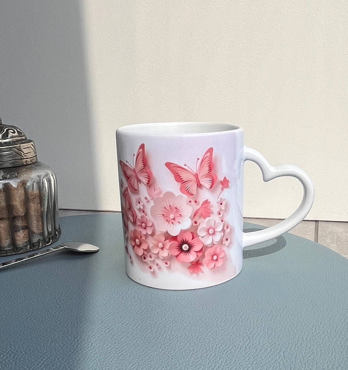 Mug Fleurs Papillons