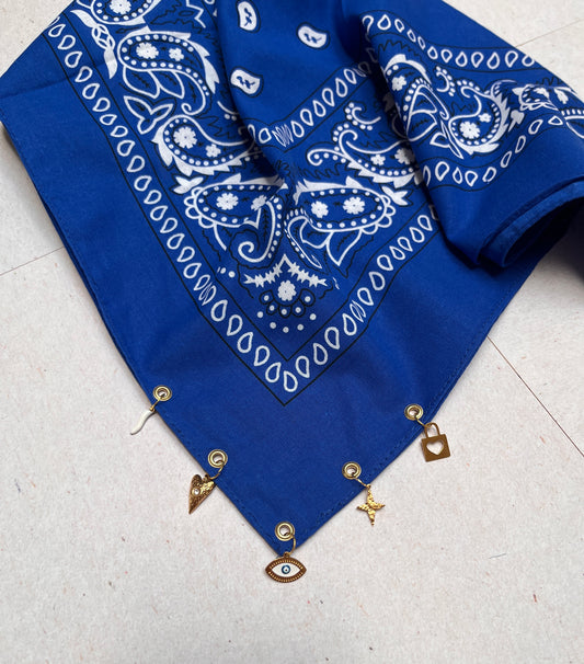 Bandana à Charm's – Edition Bleu