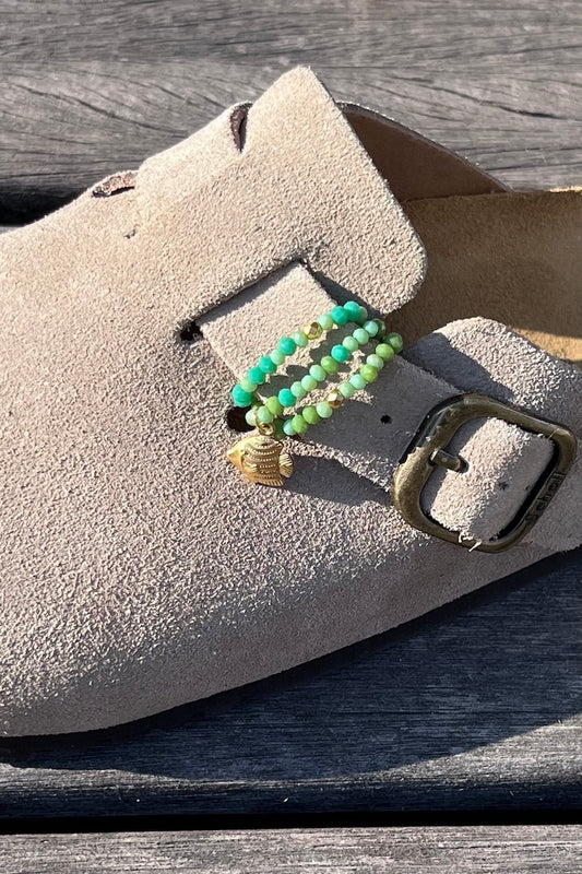 Bague de Sabot avec Perles et Charm's POISSON DORE